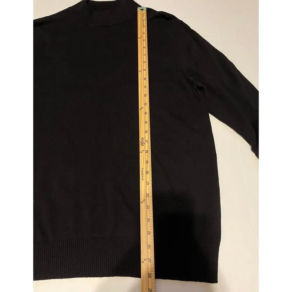 G-Star Raw‎ Sweater Men's XL All Black Mock Turtleneck
